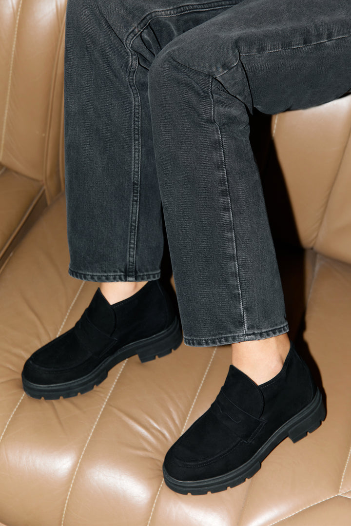 Elia Black Suede Boot