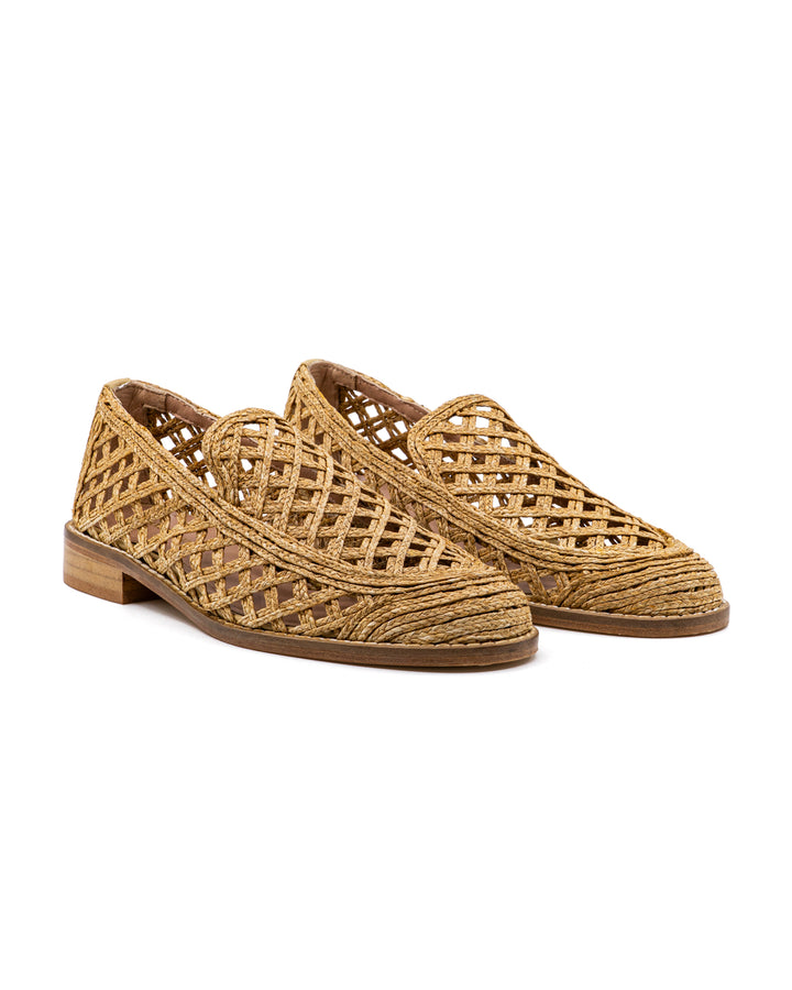 Elisa Natural Raffia Loafer