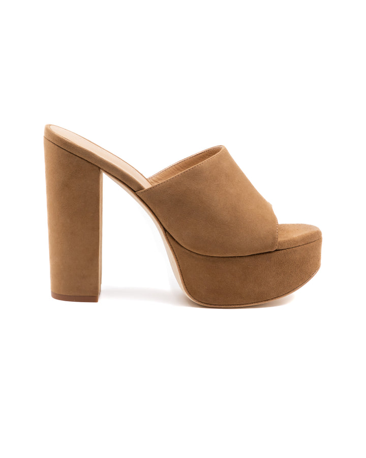 Fabiola Camel Suede Platform