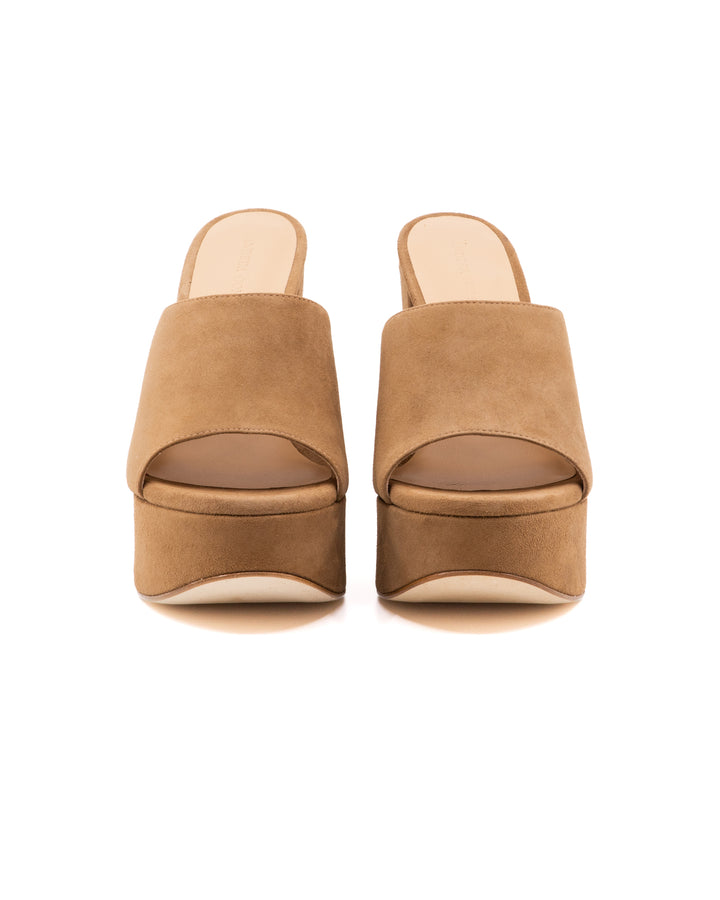 Fabiola Camel Suede Platform