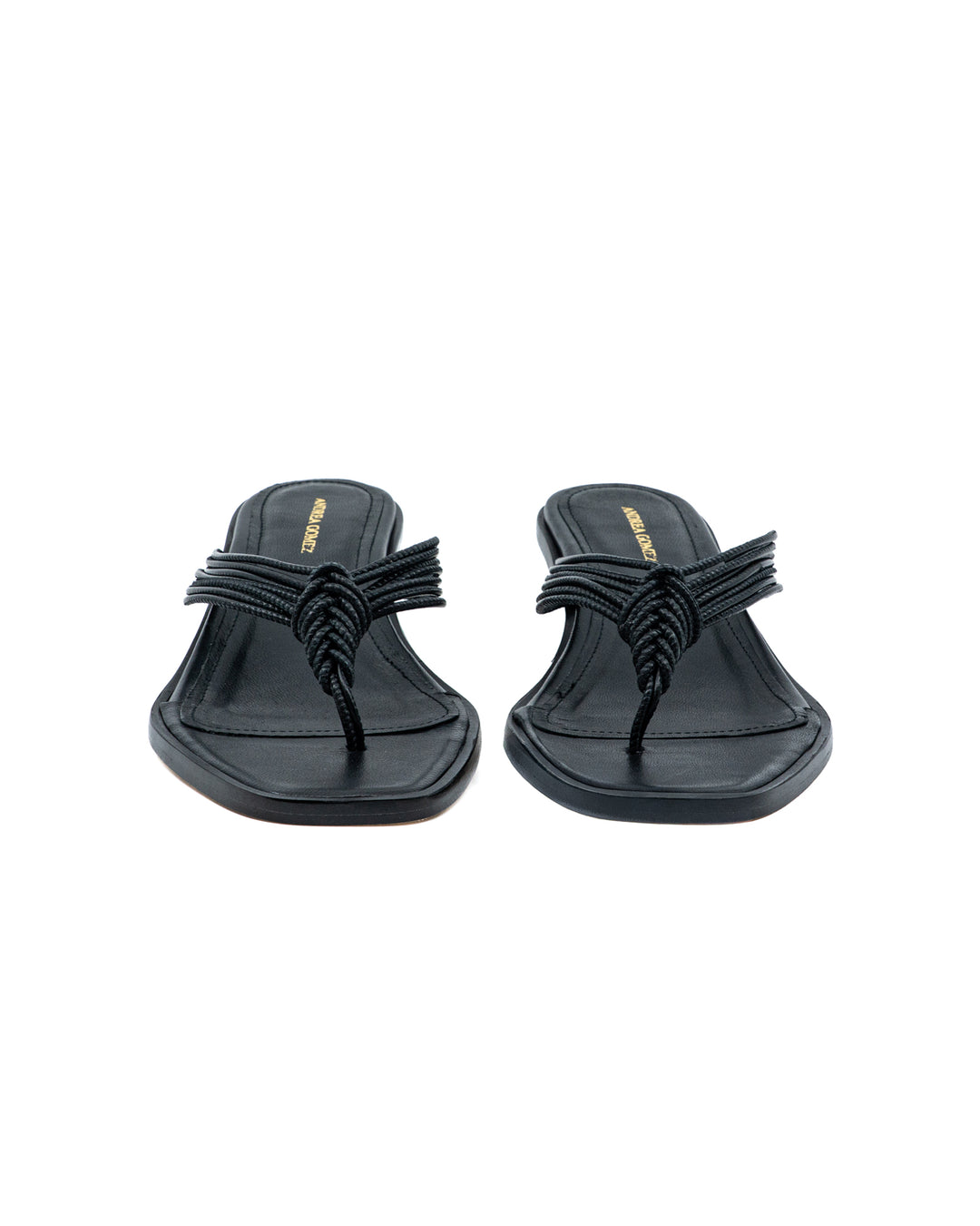 Fern Black Leather Sandal