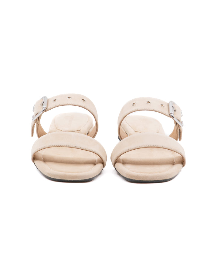Frida Beige Suede Sandal