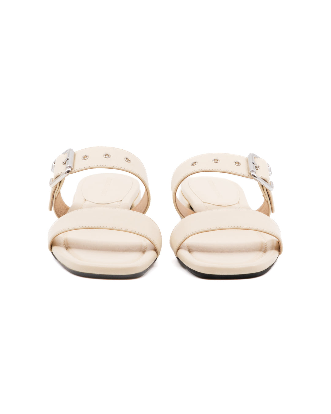 Frida Off White Leather Sandal