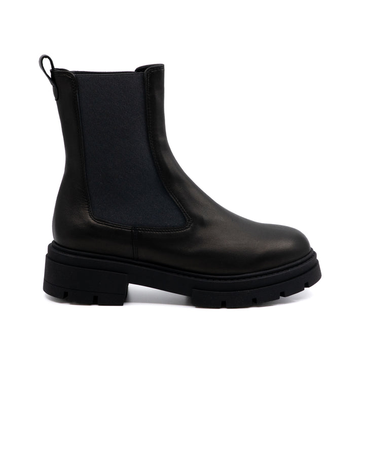 Gaia Black Leather Boot