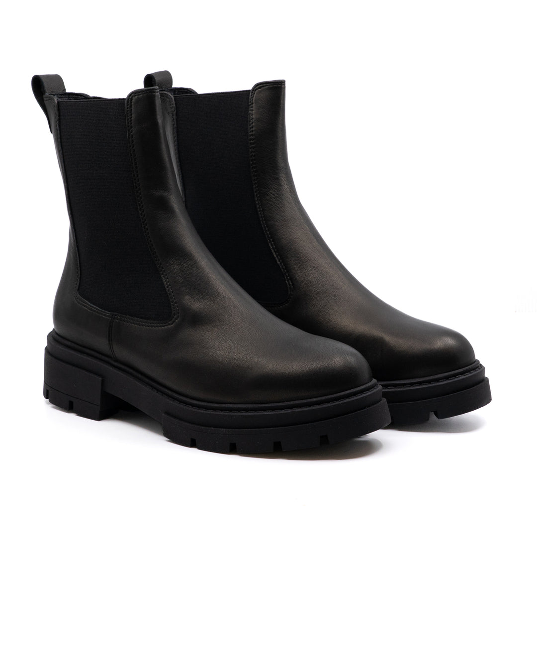 Gaia Black Leather Boot