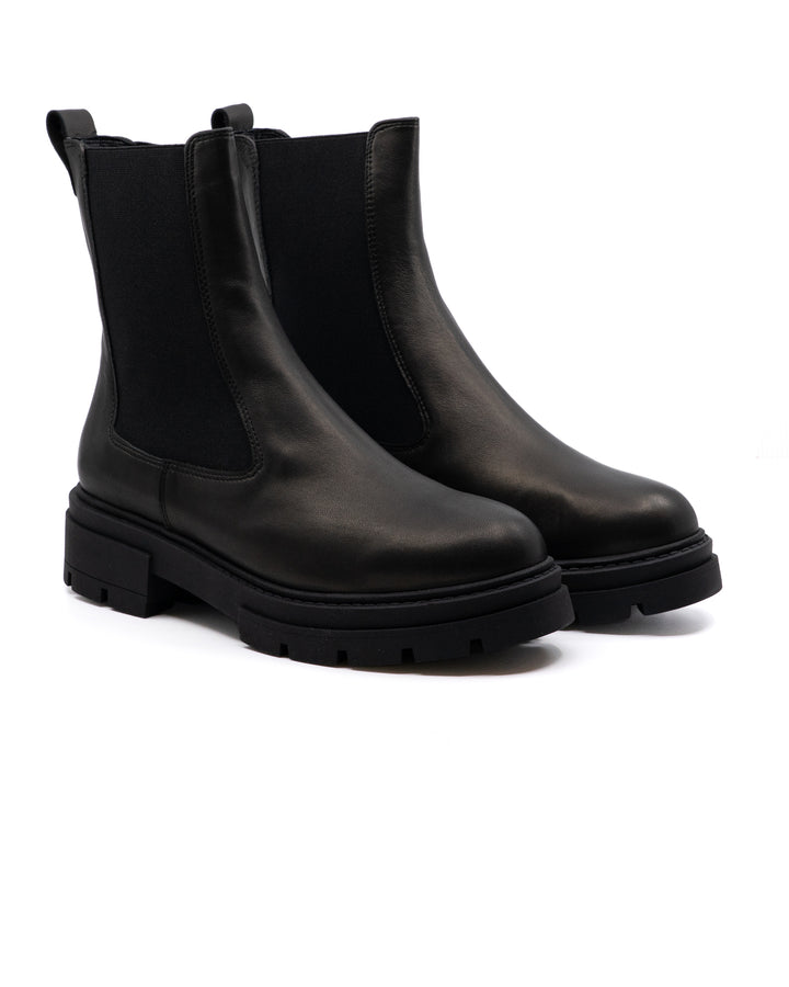 Gaia Black Leather Boot