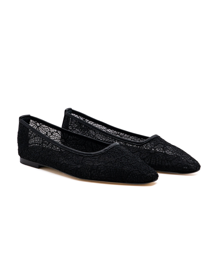 Gia Black Lace Ballerina