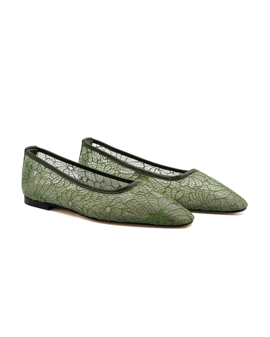 Gia Olive Lace Ballerina