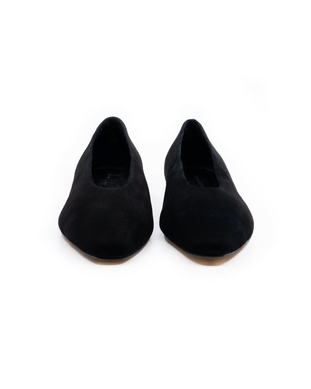 Luma Black Suede Ballerina