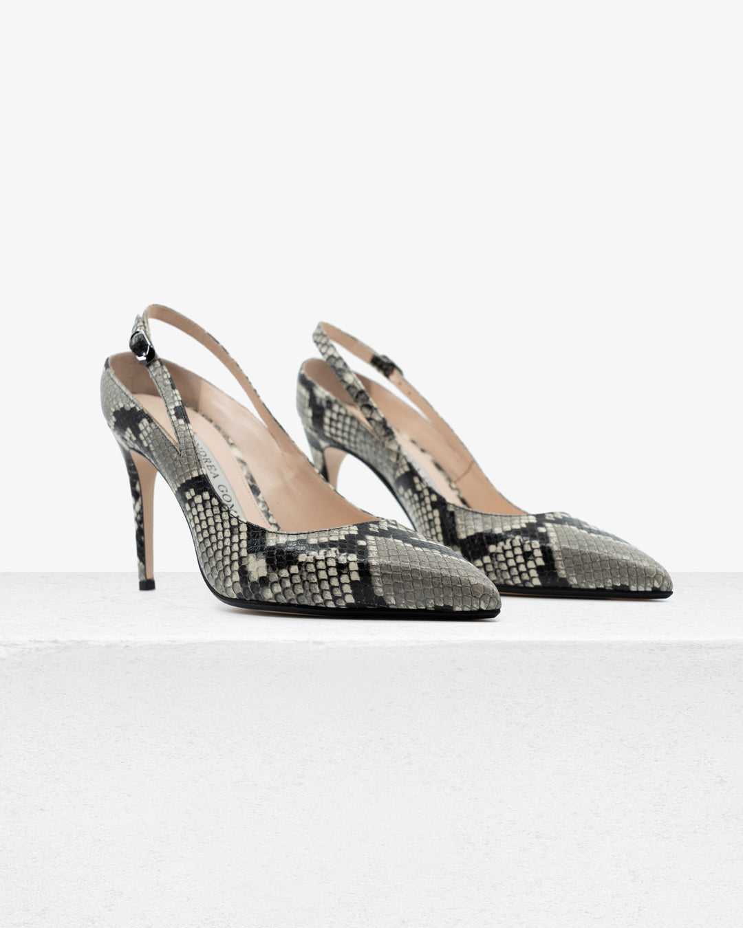 Giada Faux Python Slingback